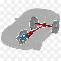 汽车传动系统结构图-空若网 汽车传动系统结构图-空若网