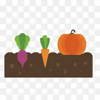 矢量土地上的蔬菜-空若网 矢量土地上的蔬菜-空若网