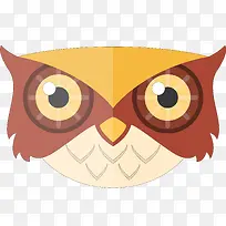 卡通扁平化猫头鹰头像设计-空若网 卡通扁平化猫头鹰头像设计-空若网