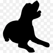 高清摄影活动手绘黑色狗影子-空若网 高清摄影活动手绘黑色狗影子-空若网