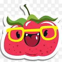 卡通蔬菜红辣椒表情-空若网 卡通蔬菜红辣椒表情-空若网