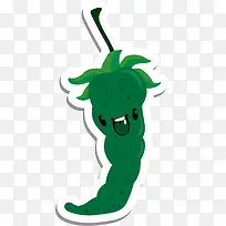 卡通蔬菜辣椒表情-空若网 卡通蔬菜辣椒表情-空若网