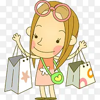 可爱购物女孩-空若网 可爱购物女孩-空若网