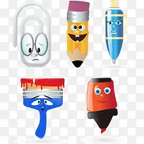 矢量手绘文具-空若网 矢量手绘文具-空若网