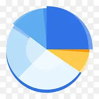扁平化饼状图PNG下载-空若网 扁平化饼状图PNG下载-空若网