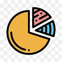 扁平化饼状图PNG下载-空若网 扁平化饼状图PNG下载-空若网