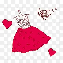 手绘裙子免抠下载-空若网 手绘裙子免抠下载-空若网