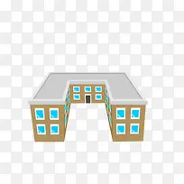 卡通办公大楼-空若网 卡通办公大楼-空若网