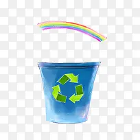 垃圾桶卡通插画-空若网 垃圾桶卡通插画-空若网