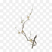 中国风国画水墨桃枝-空若网 中国风国画水墨桃枝-空若网
