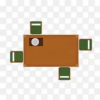 顶视图卡通电脑桌png-空若网 顶视图卡通电脑桌png-空若网