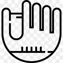 棒球手套图标-空若网 棒球手套图标-空若网