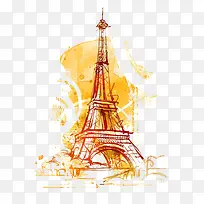 手绘埃菲尔铁塔-空若网 手绘埃菲尔铁塔-空若网
