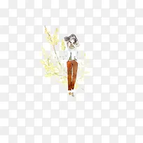 水彩墨人物-空若网 水彩墨人物-空若网