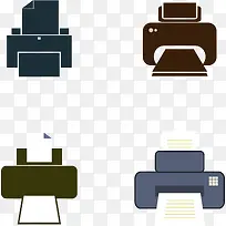 矢量插画打印传真-空若网 矢量插画打印传真-空若网