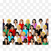 人山人海扁平化-空若网 人山人海扁平化-空若网