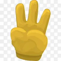 3根手指矢量素材图-空若网 3根手指矢量素材图-空若网