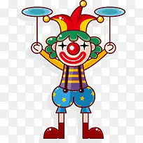 小丑杂技表演元素-空若网 小丑杂技表演元素-空若网