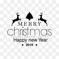 圣诞节双鹿装饰-空若网 圣诞节双鹿装饰-空若网