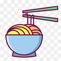 面条矢量卡通食物-空若网 面条矢量卡通食物-空若网