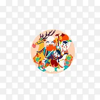 插画寿星-空若网 插画寿星-空若网