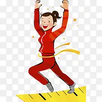 手绘跑步冠军-空若网 手绘跑步冠军-空若网