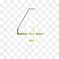 数字元素4立体感-空若网 数字元素4立体感-空若网