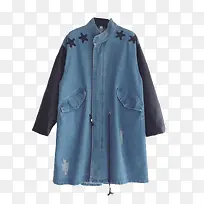 蓝色牛仔衫-空若网 蓝色牛仔衫-空若网