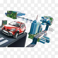 时尚科技城市楼房汽车-空若网 时尚科技城市楼房汽车-空若网