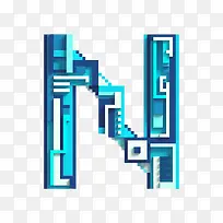 像素拼接字母N-空若网 像素拼接字母N-空若网