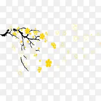 黄花树枝-空若网 黄花树枝-空若网