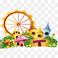 卡通配景,卡通楼,淘宝装饰-空若网 卡通配景,卡通楼,淘宝装饰-空若网