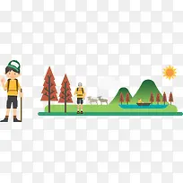 春游背景png矢量素材-空若网 春游背景png矢量素材-空若网