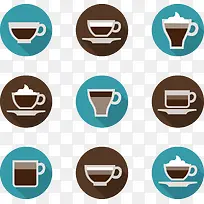 矢量手绘咖啡种类-空若网 矢量手绘咖啡种类-空若网