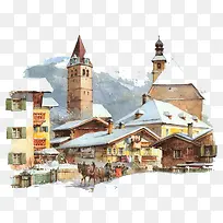 插画古堡-空若网 插画古堡-空若网