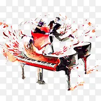 创意男女绘画插画-空若网 创意男女绘画插画-空若网