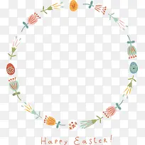 矢量手绘简单手绘花环-空若网 矢量手绘简单手绘花环-空若网