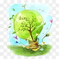 环保插画-空若网 环保插画-空若网