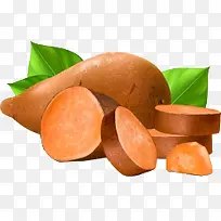 卡通手绘切开的地瓜-空若网 卡通手绘切开的地瓜-空若网