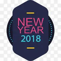 深蓝色组合新年标签-空若网 深蓝色组合新年标签-空若网