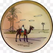 骆驼动物餐具.手绘-空若网 骆驼动物餐具.手绘-空若网
