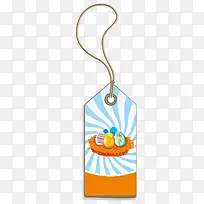 多彩几何插画吊牌-空若网 多彩几何插画吊牌-空若网