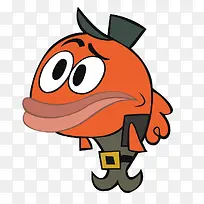 红色卡通鲸鱼-空若网 红色卡通鲸鱼-空若网