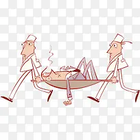 医护人员抢救插画-空若网 医护人员抢救插画-空若网