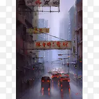 �ֻ���۽ֵ��廭-������