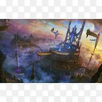 祭坛传送门场景插画-空若网 祭坛传送门场景插画-空若网