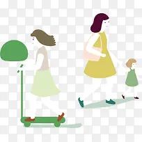 人物插画向量素材-空若网 人物插画向量素材-空若网