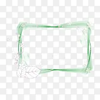 矢量绿色树枝流线放大框-空若网 矢量绿色树枝流线放大框-空若网