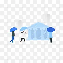 扁平化下雨天-空若网 扁平化下雨天-空若网