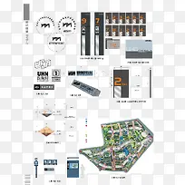 矢量楼盘标识系统-空若网 矢量楼盘标识系统-空若网